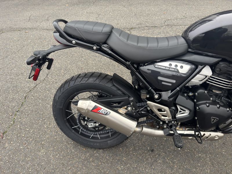 2026 Triumph Scrambler 400 XC - STORM GREY - WITH CUSTOM EXHAUST