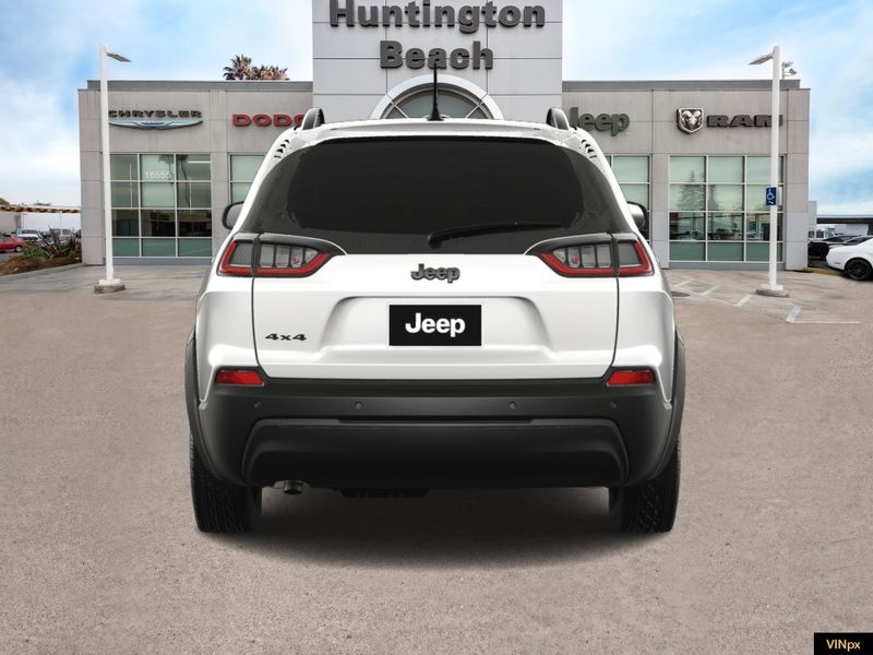 2023 Jeep Cherokee Altitude Lux 4x4 in a Bright White exterior color and Blackinterior. BEACH BLVD OF CARS beachblvdofcars.com 