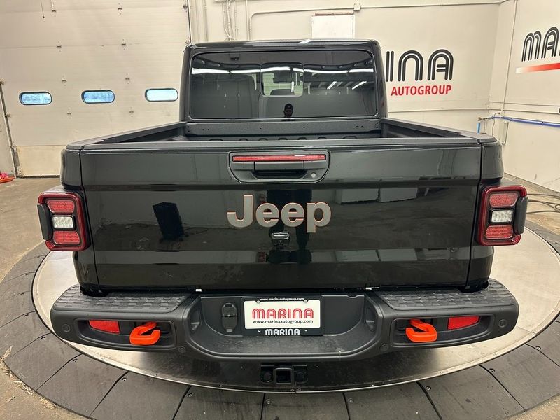 2024 Jeep Gladiator Mojave X 4x4 in a Black Clear Coat exterior color. Marina Chrysler Dodge Jeep RAM (855) 616-8084 marinadodgeny.com 