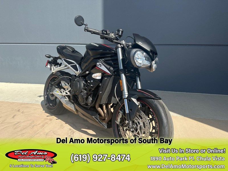 2019 Triumph STREET TRIPLE RS  in a BLACK exterior color. Del Amo Motorsports of South Bay (619) 547-1937 delamomotorsports.com 