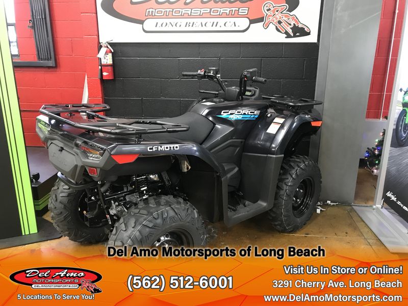 2024 CFMOTO CF400AU-6S  in a JET BLACK exterior color. Del Amo Motorsports of Long Beach (562) 362-3160 delamomotorsports.com 