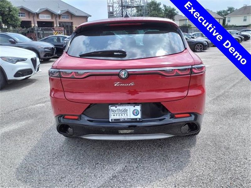 2024 Alfa Romeo Tonale Ti in a Alfa Rosso exterior color and Tan/Blackinterior. Northside Imports Houston 281-475-4549 northsideimportshouston.com 