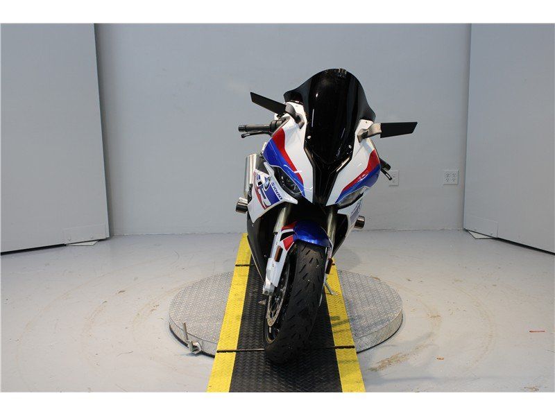 2020 BMW S 1000 RR in a R/W/B exterior color. Greater Boston Motorsports 781-583-1799 pixelmotiondemo.com 