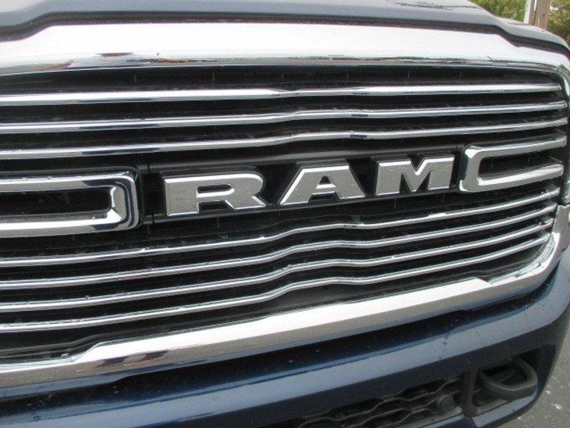 2023 RAM 2500 Laramie in a Patriot Blue Pearl Coat exterior color and Blackinterior. Oak Harbor Motors Inc. 360-323-6434 ohmotors.com 