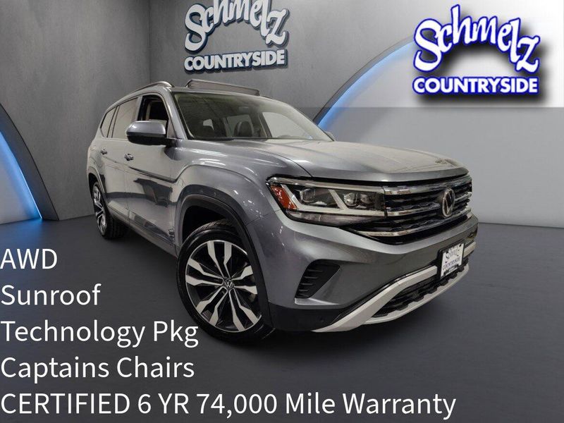 Used 2022 Volkswagen Atlas AWD V6 SE w/Technology/SunroofImage 1