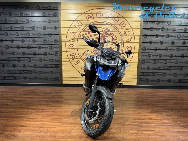 2023 Triumph Tiger 1200 GT Explorer  in a Lucerne Blue exterior color. Motorcycles of Dulles 571.934.4450 motorcyclesofdulles.com 