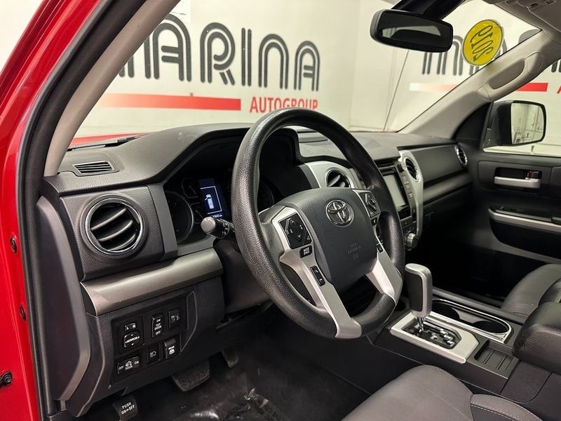 2019 Toyota Tundra TRD Pro in a Barcelona Red Metallic exterior color and Graphiteinterior. Marina Auto Group (855) 564-8688 marinaautogroup.com 