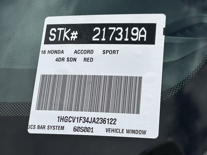 Used 2018 Honda Accord Sedan SportImage 31