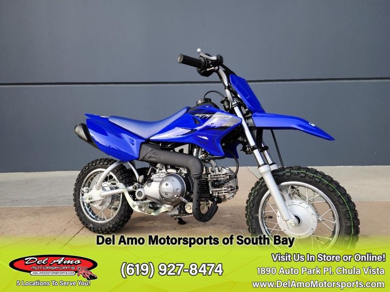 2023 Yamaha TTR50EPC  in a TEAM YAMAHA BLUE exterior color. Del Amo Motorsports of South Bay (619) 547-1937 delamomotorsports.com 