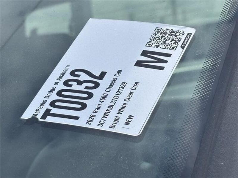 New 2026 RAM 4500 Tradesman Chassis Regular Cab 4x2 84