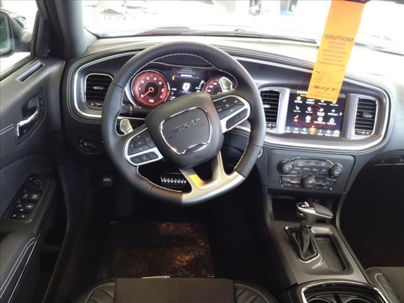 2023 Dodge Charger SRT Hellcat Widebody in a White Knuckle Clear Coat exterior color and Blackinterior. Perris Valley Auto Center 951-657-6100 perrisvalleyautocenter.com 