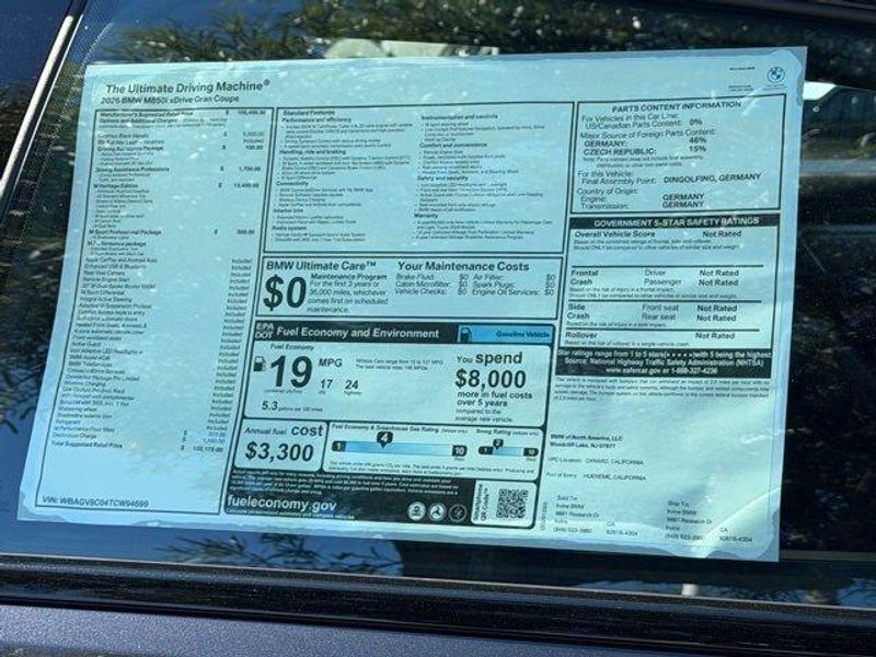 New 2026 BMW 8 Series M850i xDrive Gran CoupeImage 7