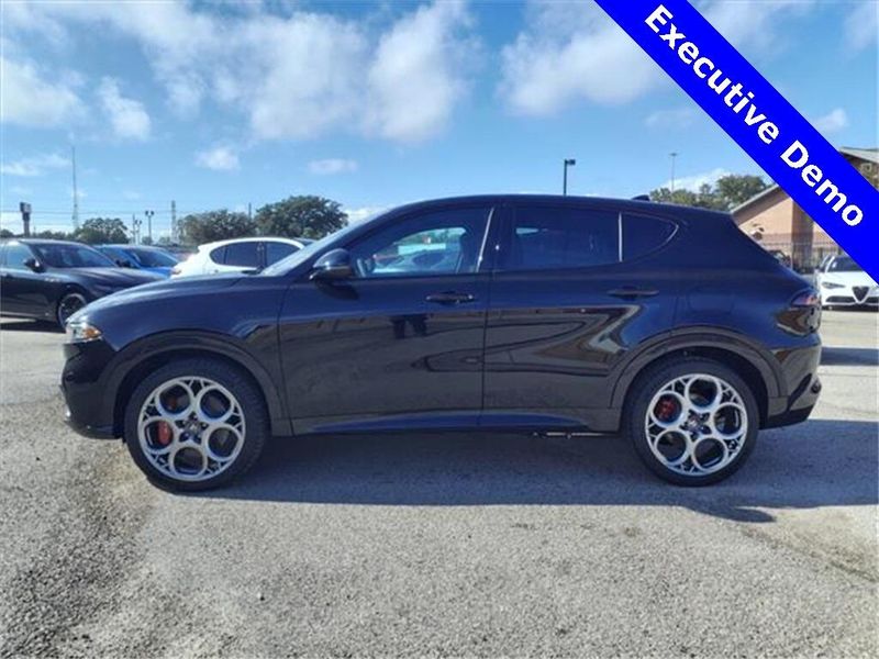 2024 Alfa Romeo Tonale Veloce in a Alfa Black exterior color and Blackinterior. Northside Imports Houston 281-475-4549 northsideimportshouston.com 