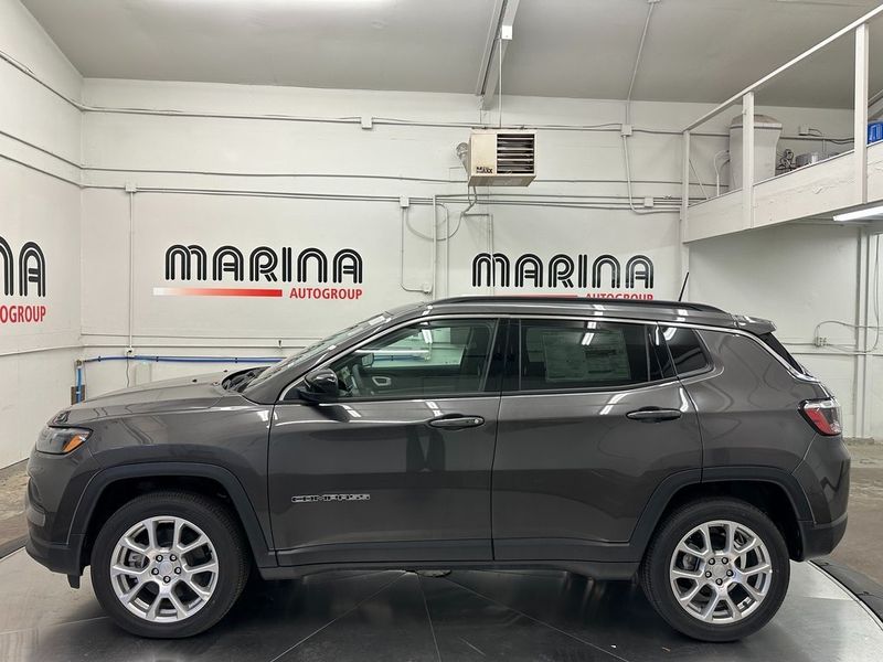 2024 Jeep Compass Latitude Lux 4x4 with a Blackinterior. Marina Auto Group (855) 564-8688 marinaautogroup.com 