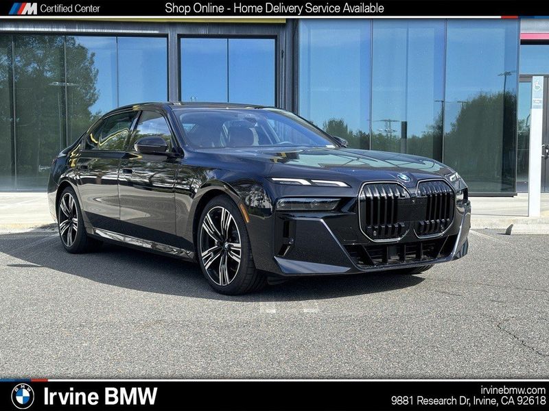 2024 BMW 7 Series 760i in a Carbon Black Metallic exterior color and Tartufointerior. SHELLY AUTOMOTIVE shellyautomotive.com 