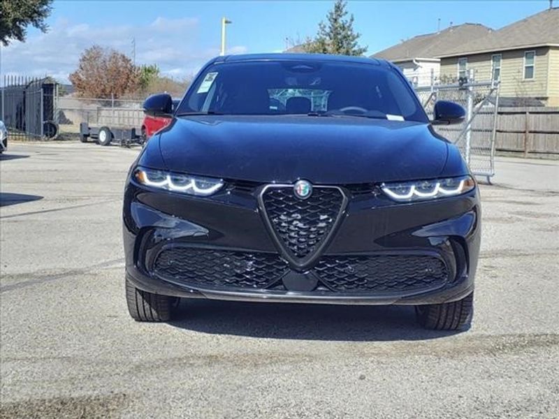 2024 Alfa Romeo Tonale Veloce in a Alfa Black exterior color and Blackinterior. Northside Imports Houston 281-475-4549 northsideimportshouston.com 