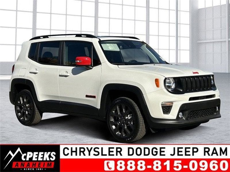 2023 Jeep Renegade (red) Edition in a Alpine White Clear Coat exterior color and Blackinterior. McPeek