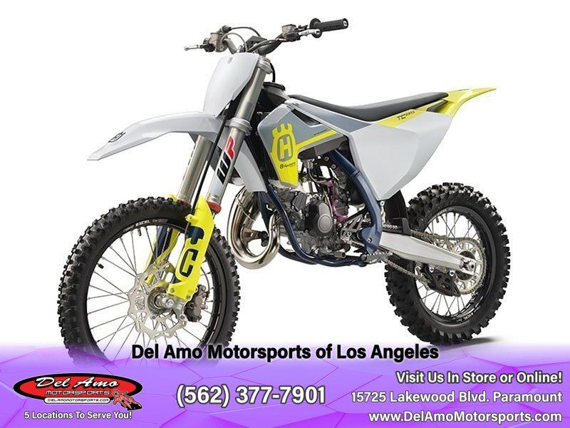 2024 HUSQVARNA TC 85 19/16  in a WHITE exterior color. Del Amo Motorsports of Los Angeles (562) 262-9181 delamomotorsports.com 