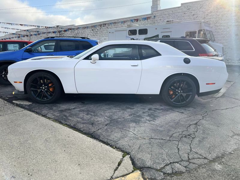 2023 Dodge Challenger Gt in a White Knuckle exterior color. Riedman Motors Co family owned since 1926 "From our lot, to your driveway" (765) 222-5358 riedmanmotors.net 