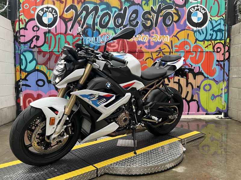 2024 BMW S1000R in a MOTORSPORT exterior color. BMW Motorcycles of Modesto 209-524-2955 bmwmotorcyclesofmodesto.com 