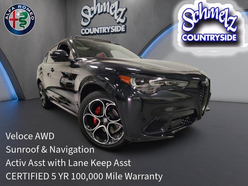 Used 2024 Alfa Romeo Stelvio Veloce AWD w/Sunroof/Nav/Activ AsstImage 1