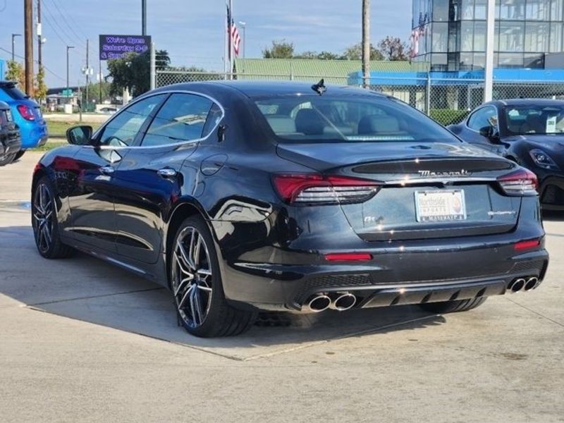 2024 Maserati Quattroporte Modena in a Black exterior color and Black/Redinterior. Northside Imports Houston 281-475-4549 northsideimportshouston.com 