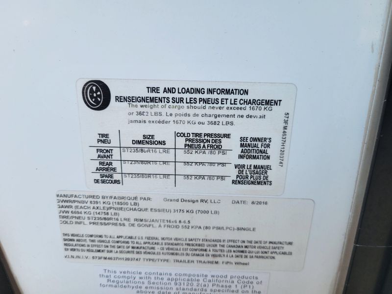 Used 2017 GRAND DESIGN 388M Image 24