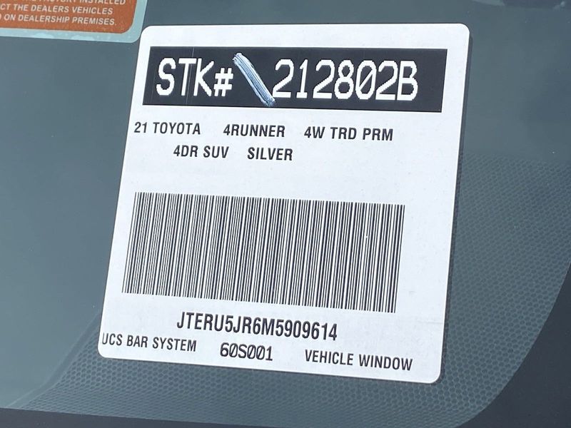 2021 Toyota 4Runner TRD Off-Road PremiumImage 33