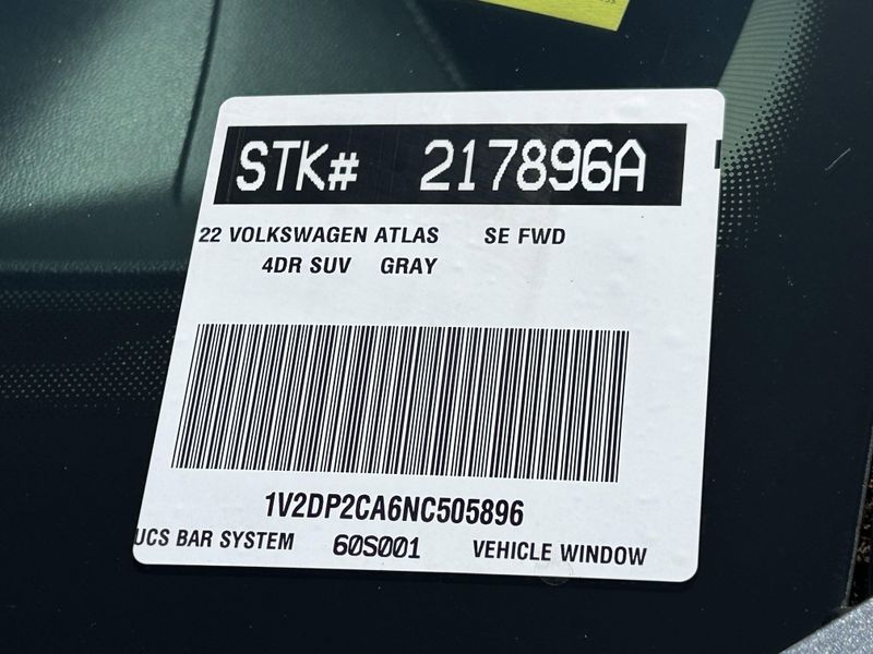 Used 2022 Volkswagen Atlas 2.0T SEImage 33