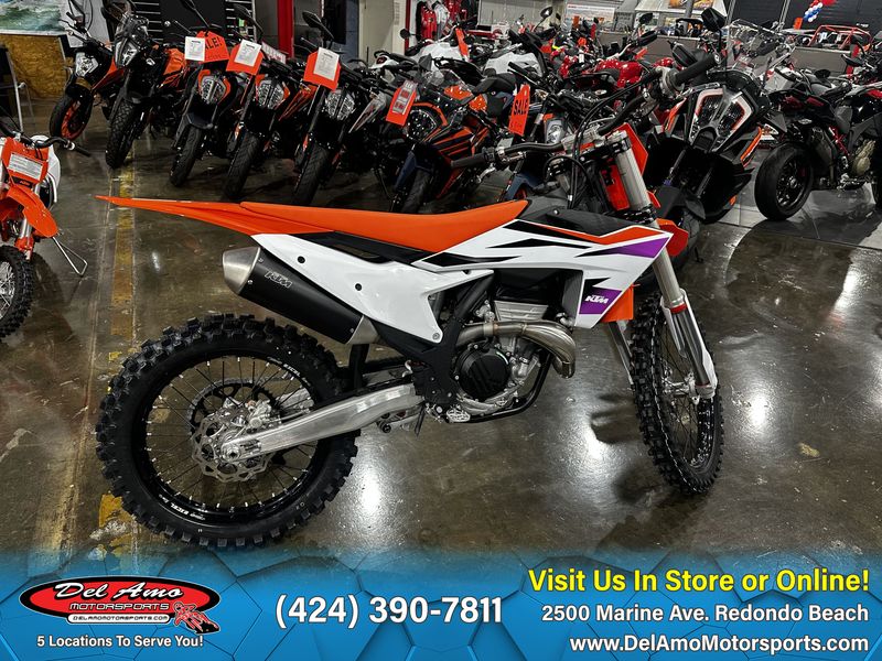 2024 KTM 350 SX-F  in a ORANGE exterior color. Del Amo Motorsports of Redondo Beach (424) 304-1660 delamomotorsports.com 