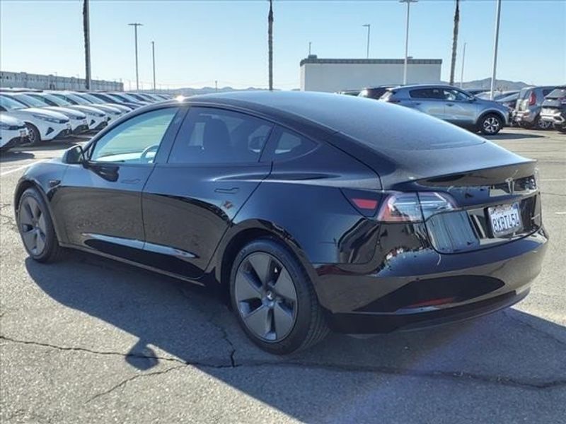 2021 Tesla Model 3 Long Range in a Black exterior color and Blackinterior. Perris Valley Auto Center 951-657-6100 perrisvalleyautocenter.com 