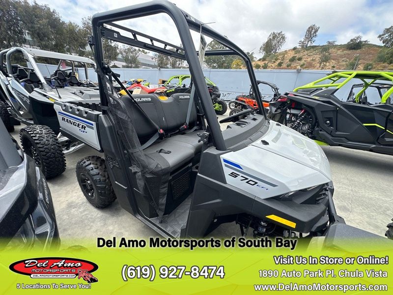 2023 Polaris R23MAE57B4  in a GHOST GRAY exterior color. Del Amo Motorsports of South Bay (619) 547-1937 delamomotorsports.com 