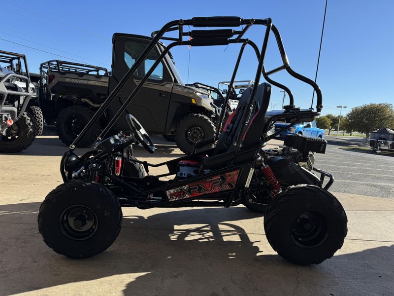 2024 TRAILMASTER MINI XRXR BLACK  in a BLACK exterior color. Family PowerSports (877) 886-1997 familypowersports.com 