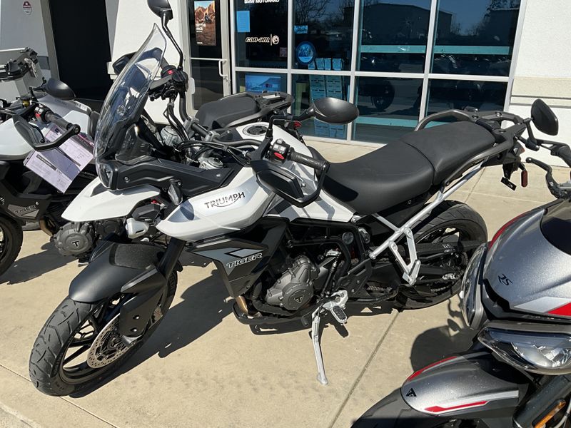 2023 Triumph TIGER 900 GT PRO in a Pure White exterior color. BMW Motorcycles of Modesto 209-524-2955 bmwmotorcyclesofmodesto.com 