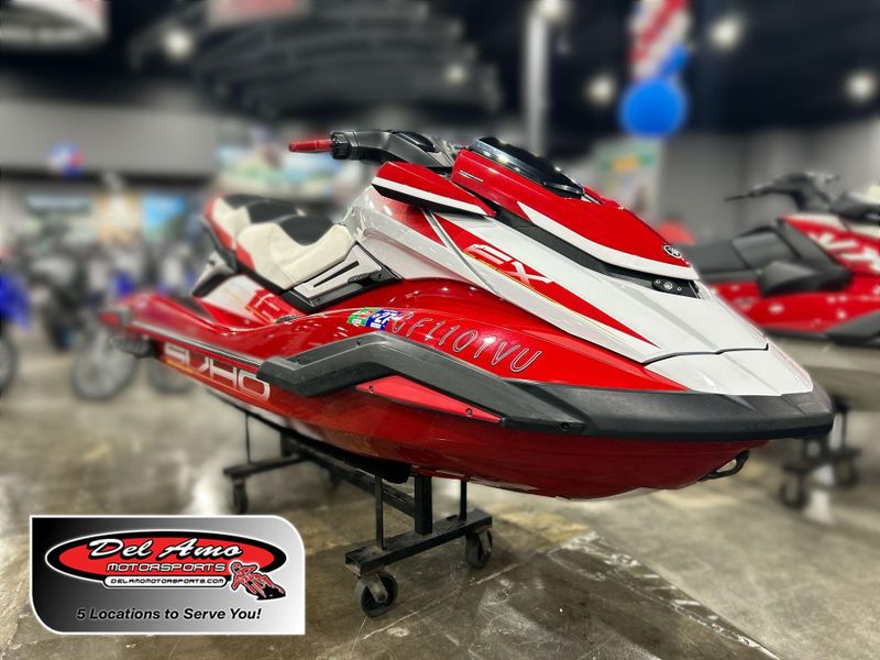 Used 2021 Yamaha FX CRUISER SVHO-TORCH RED&sol;WHITE 