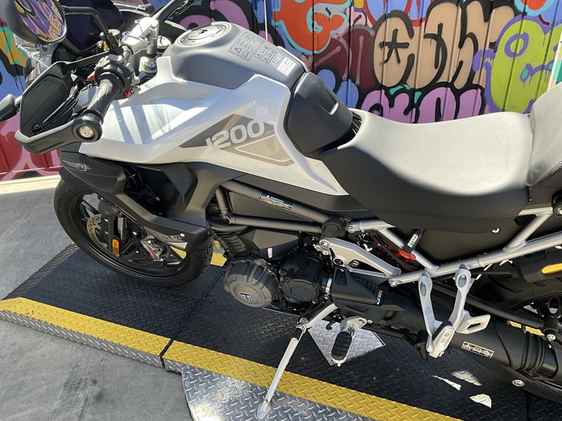 2023 Triumph TIGER 1200 in a SNOWDONIA WHITE exterior color. BMW Motorcycles of Modesto 209-524-2955 bmwmotorcyclesofmodesto.com 