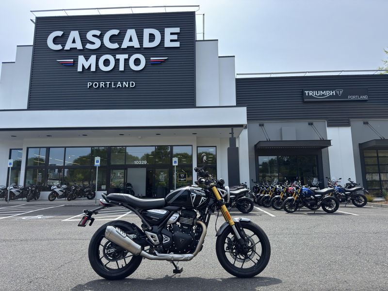 2025 Triumph SPEED 400 - SAPPHIRE BLACK - STORM GREY 