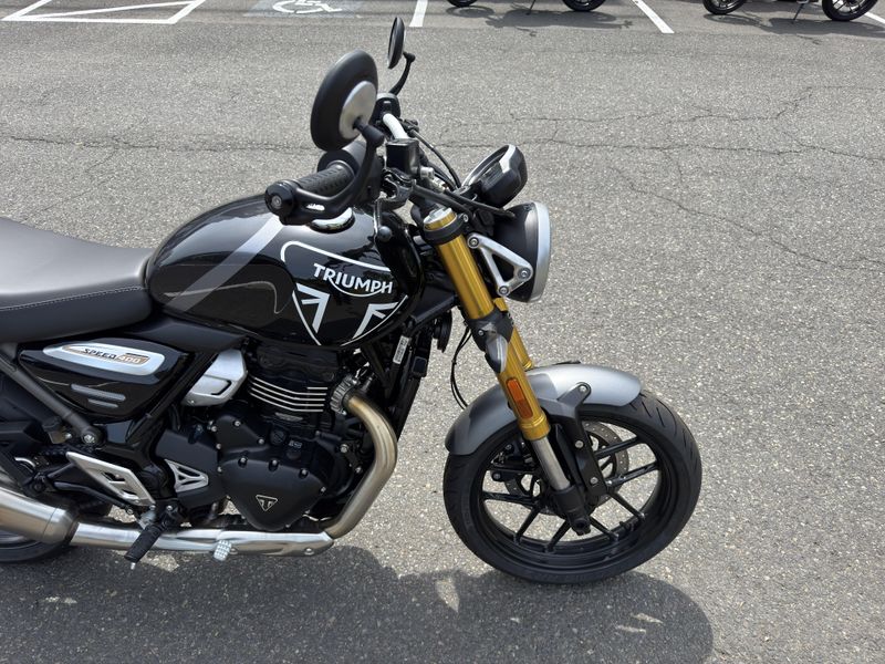2025 Triumph SPEED 400 - SAPPHIRE BLACK - STORM GREY 
