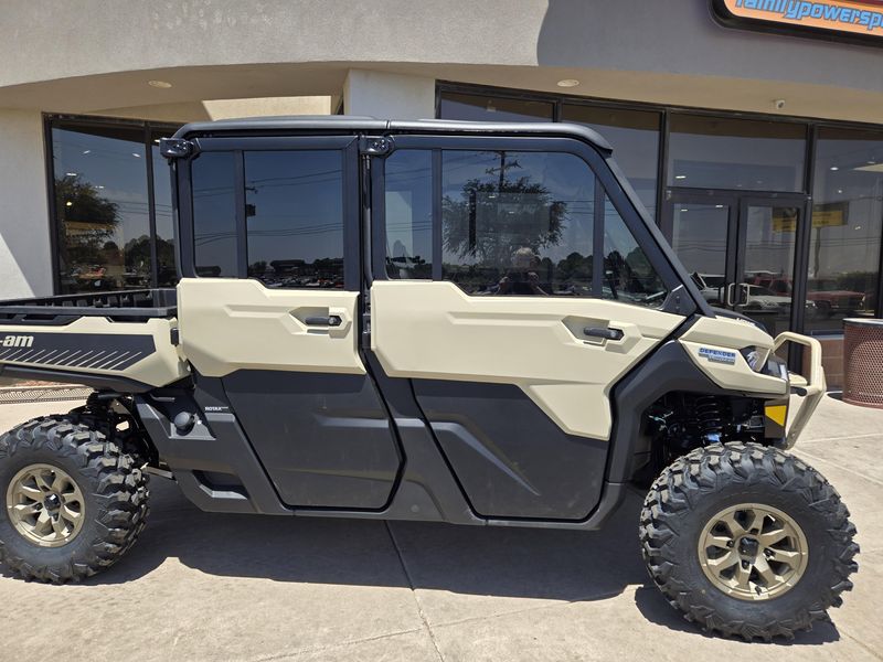 2025 Can-Am DEFENDER MAX LIMITED CAB HD10 DESERT TAN AND STEALTH BLACK Image 2