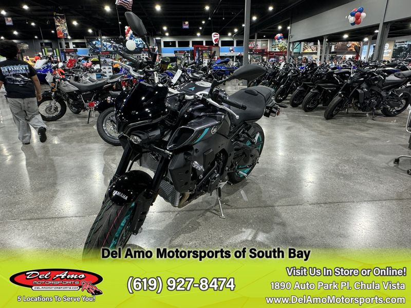 2024 Yamaha MT10RCGY  in a MIDNIGHT CYAN exterior color. Del Amo Motorsports of South Bay (619) 547-1937 delamomotorsports.com 