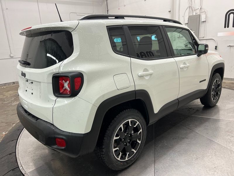 2023 Jeep Renegade Upland 4x4 in a Alpine White Clear Coat exterior color and Blackinterior. Marina Auto Group (855) 564-8688 marinaautogroup.com 