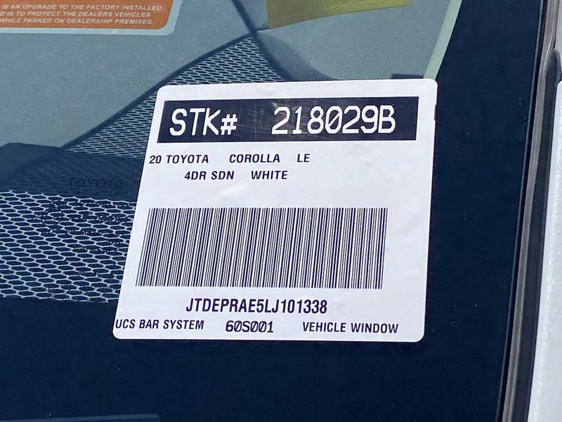Used 2020 Toyota Corolla LEImage 31