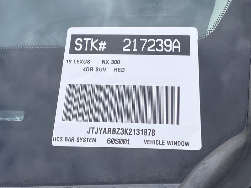 2019 Lexus NX 300 BaseImage 32
