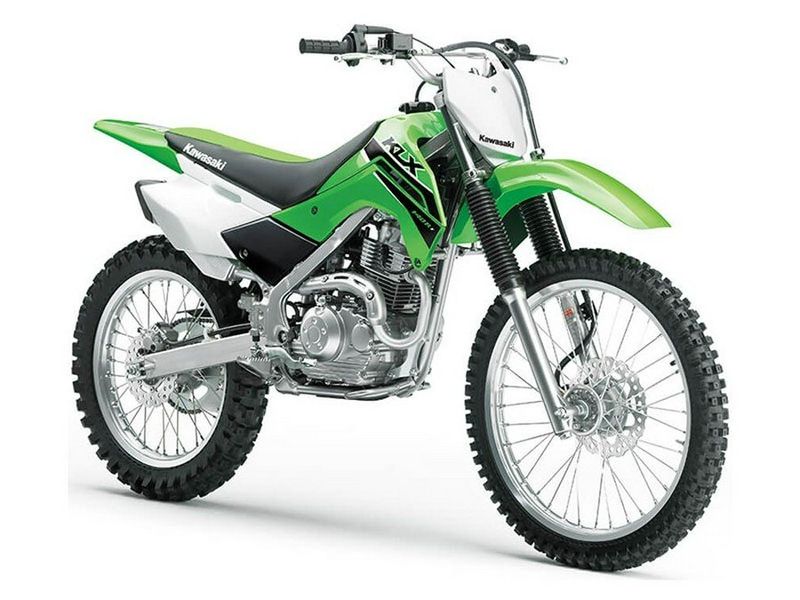 2023 Kawasaki KLX 140R F in a Lime Green exterior color. New England Powersports 978 338-8990 pixelmotiondemo.com 
