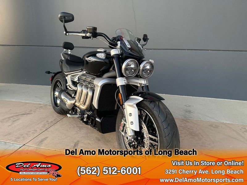 2023 Triumph ROCKET 3 GT  in a SAPPHIRE BLACK exterior color. Del Amo Motorsports of Long Beach (562) 362-3160 delamomotorsports.com 