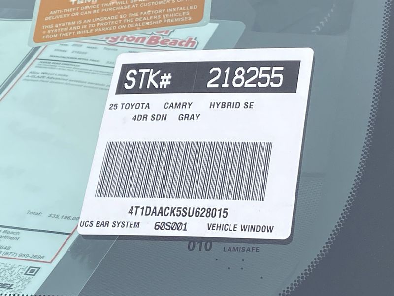 New 2025 Toyota Camry SEImage 20