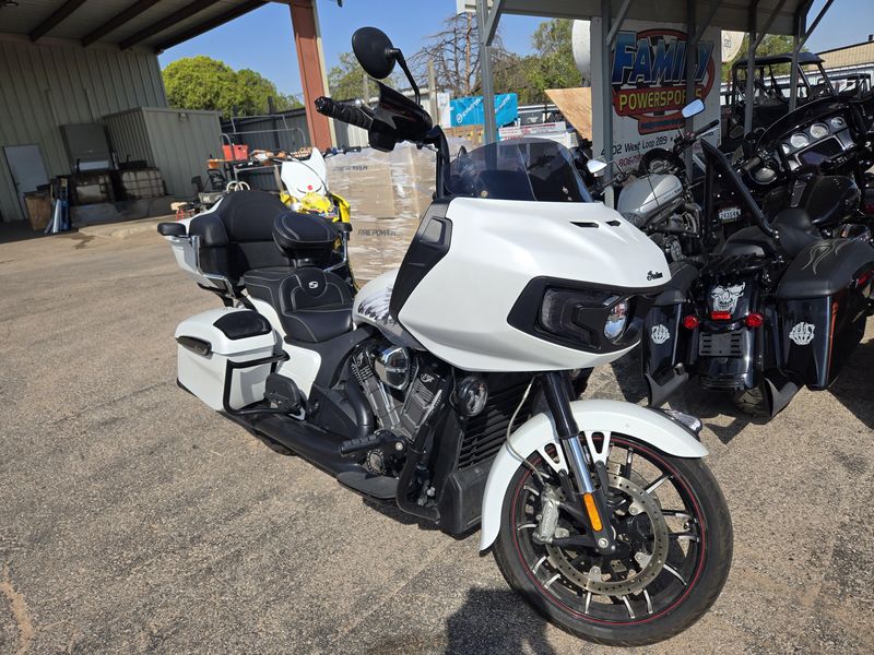 USED 2021 INDIAN MOTORCYCLE CHALLENGER DARK HORSE WHITE SMK 49ST Image 1