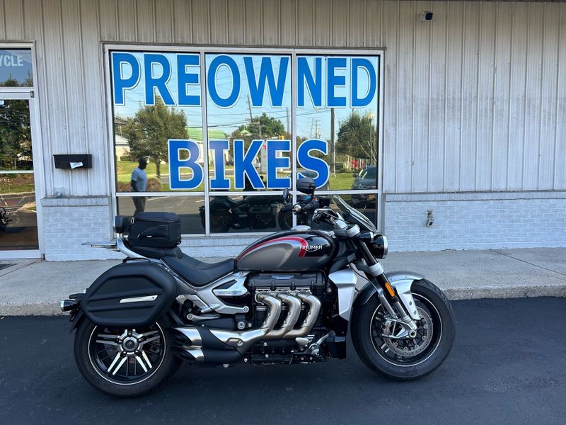 2021 Triumph Rocket 3 GT in a GRAY exterior color. Cross Country Powersports 732-491-2900 crosscountrypowersports.com 