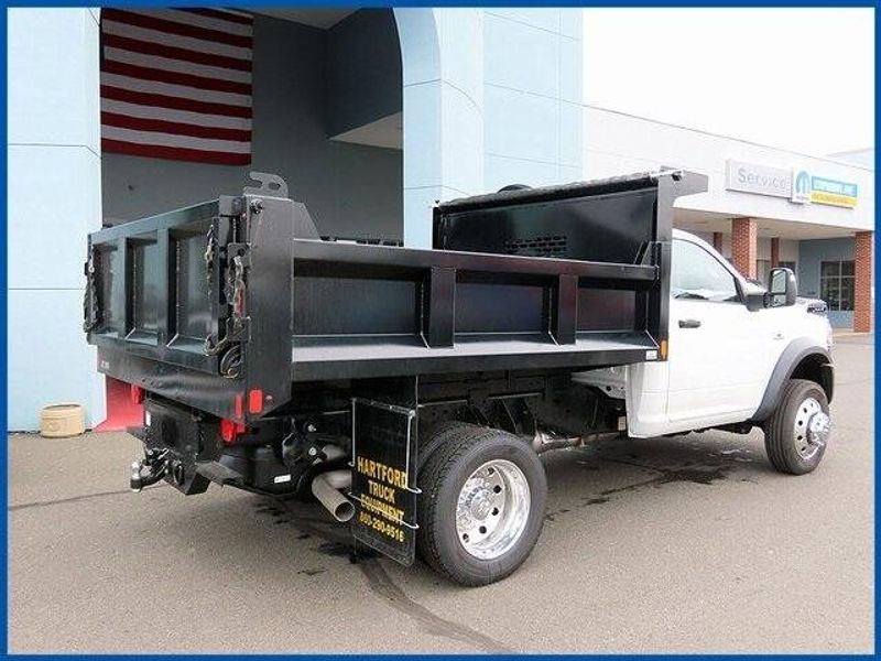 2024 RAM 5500 Chassis Cab Tradesman in a Bright White Clear Coat exterior color and Diesel Gray/Blackinterior. Papas Jeep Ram In New Britain, CT 860-356-0523 papasjeepram.com 