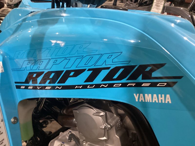 2024 Yamaha RAPTOR 700 CYAN AND BLACKImage 6